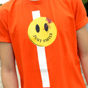 Playera Just Smile Color Naranja - Voragine